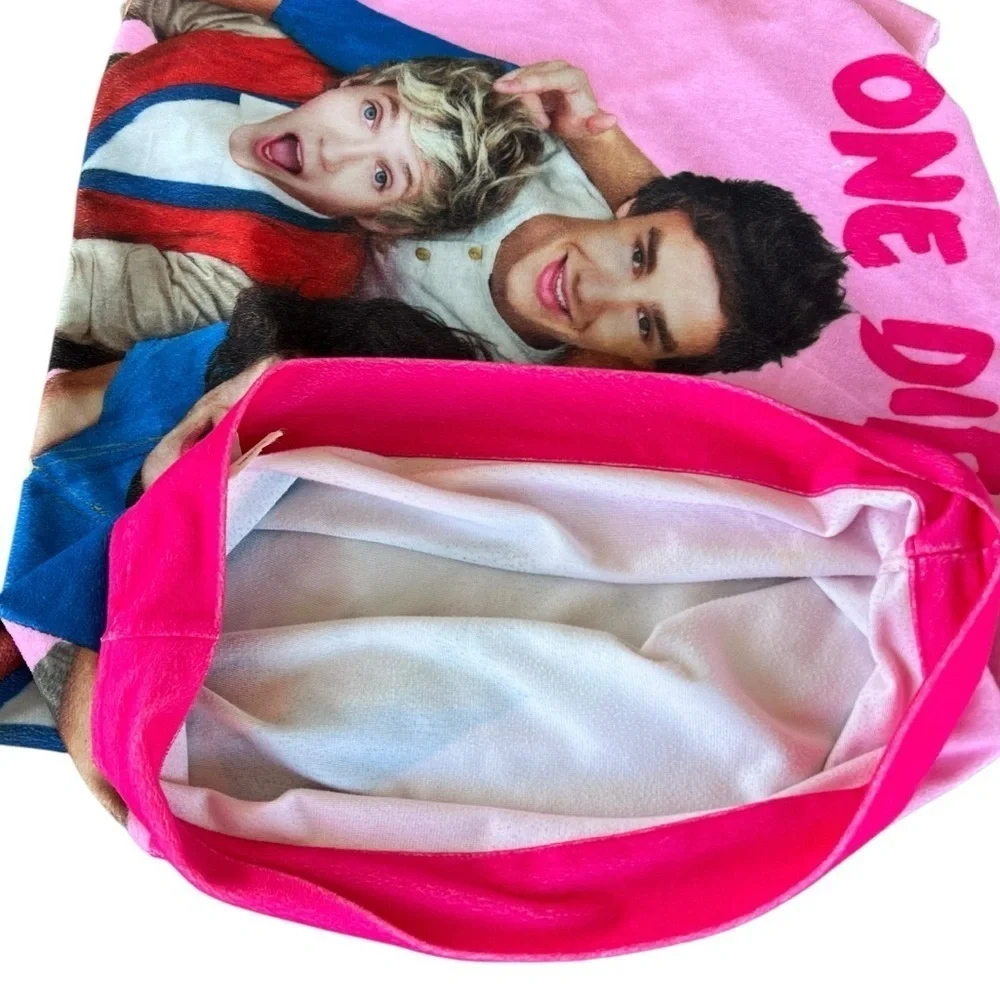 One Direction 1D Minky Plush Pillowcase 2013 Global Harry Liam Zayn Niall Louis